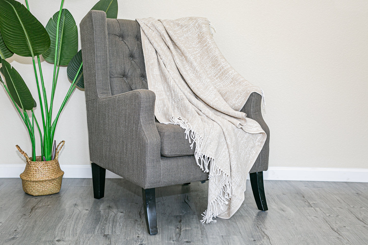 Spanish Cotton Blend Throw with fringes 60"x70"