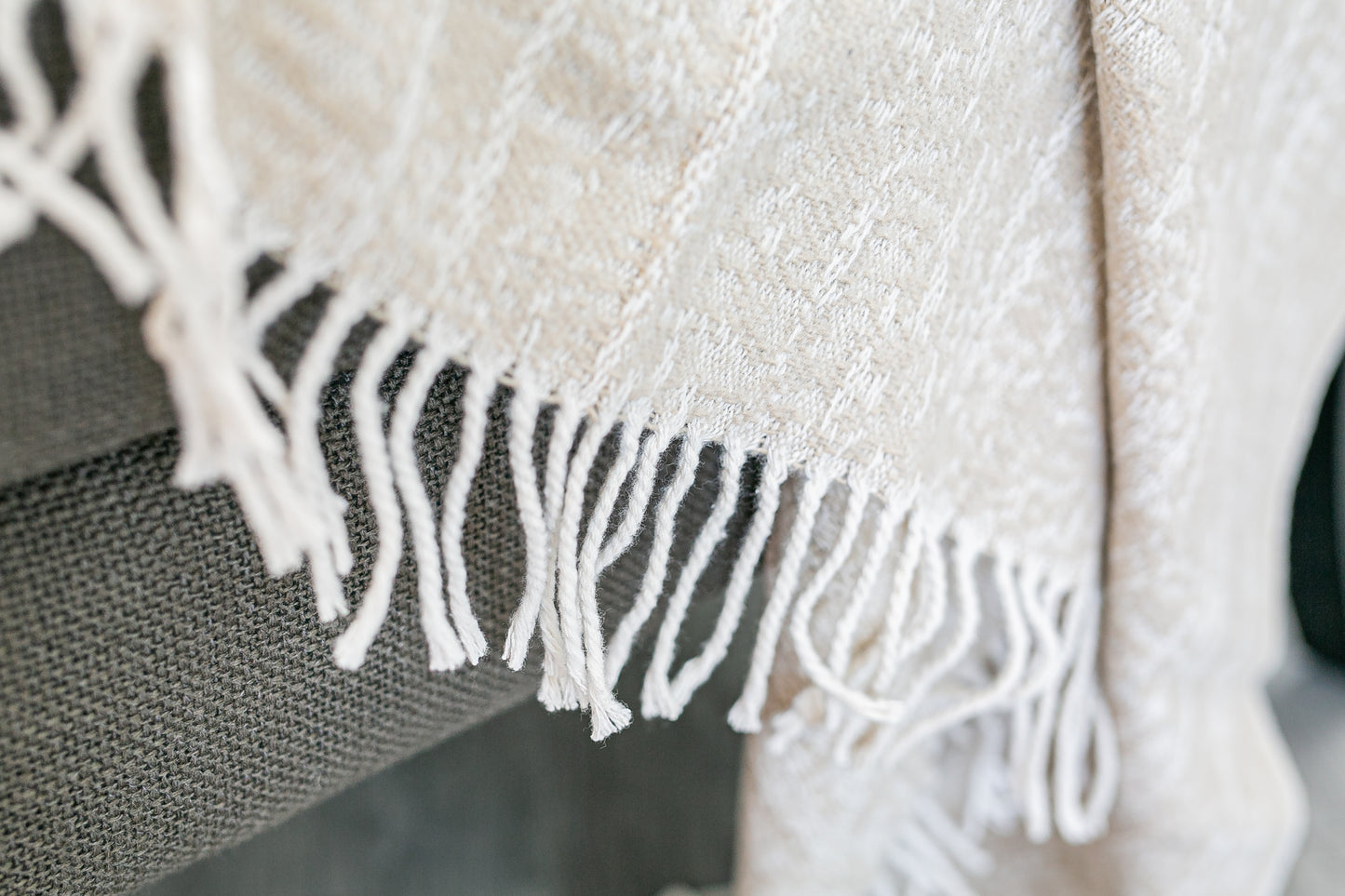 Spanish Cotton Blend Throw with fringes 60"x70"