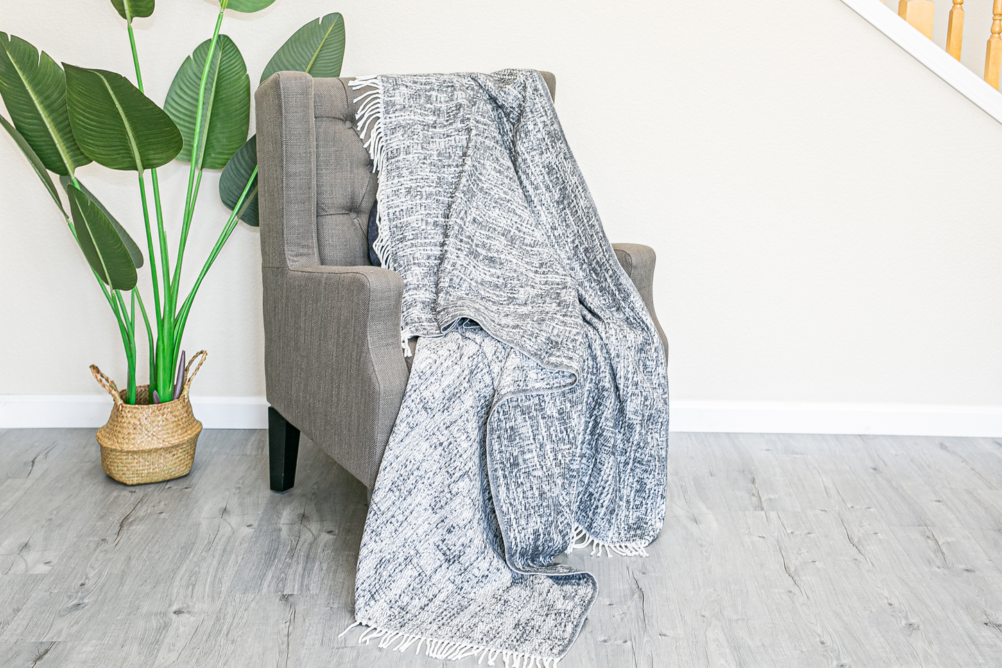 Spanish Cotton Blend Throw with fringes 60"x70"