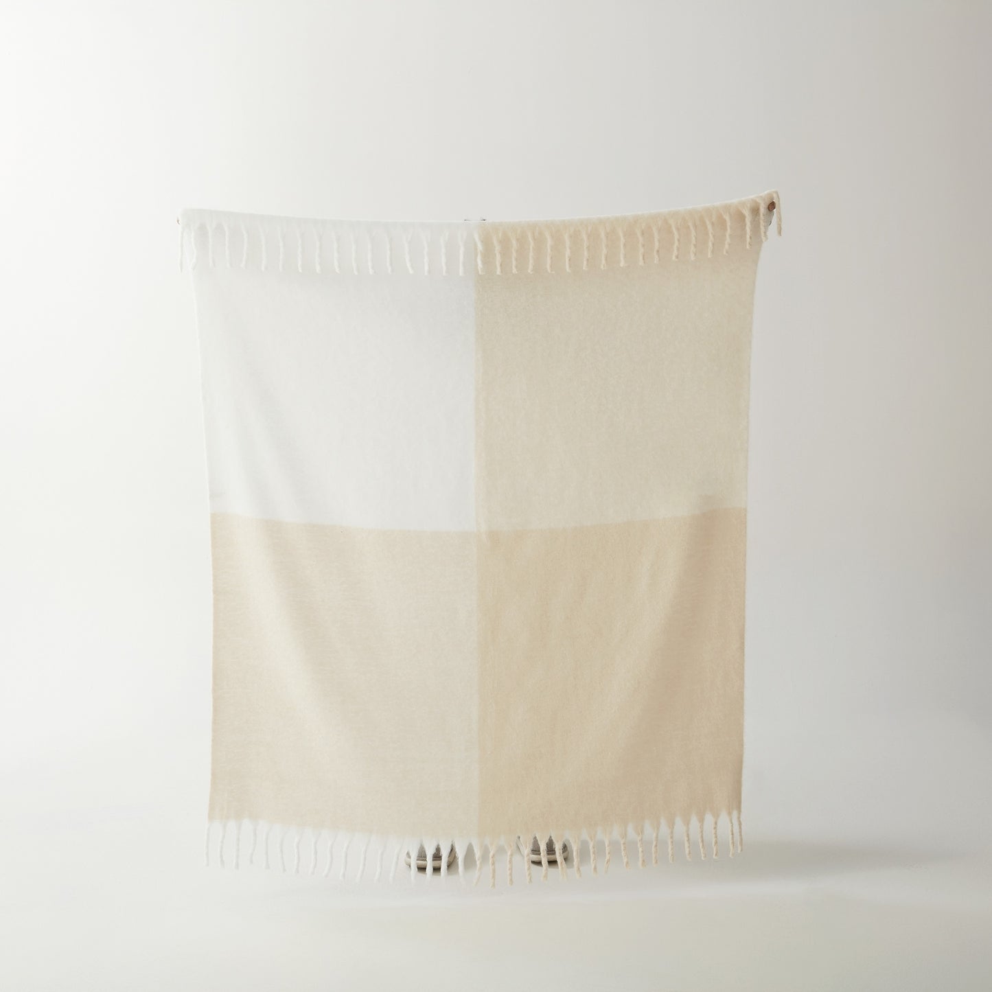 Color Block Throw with Fringes 50x60"