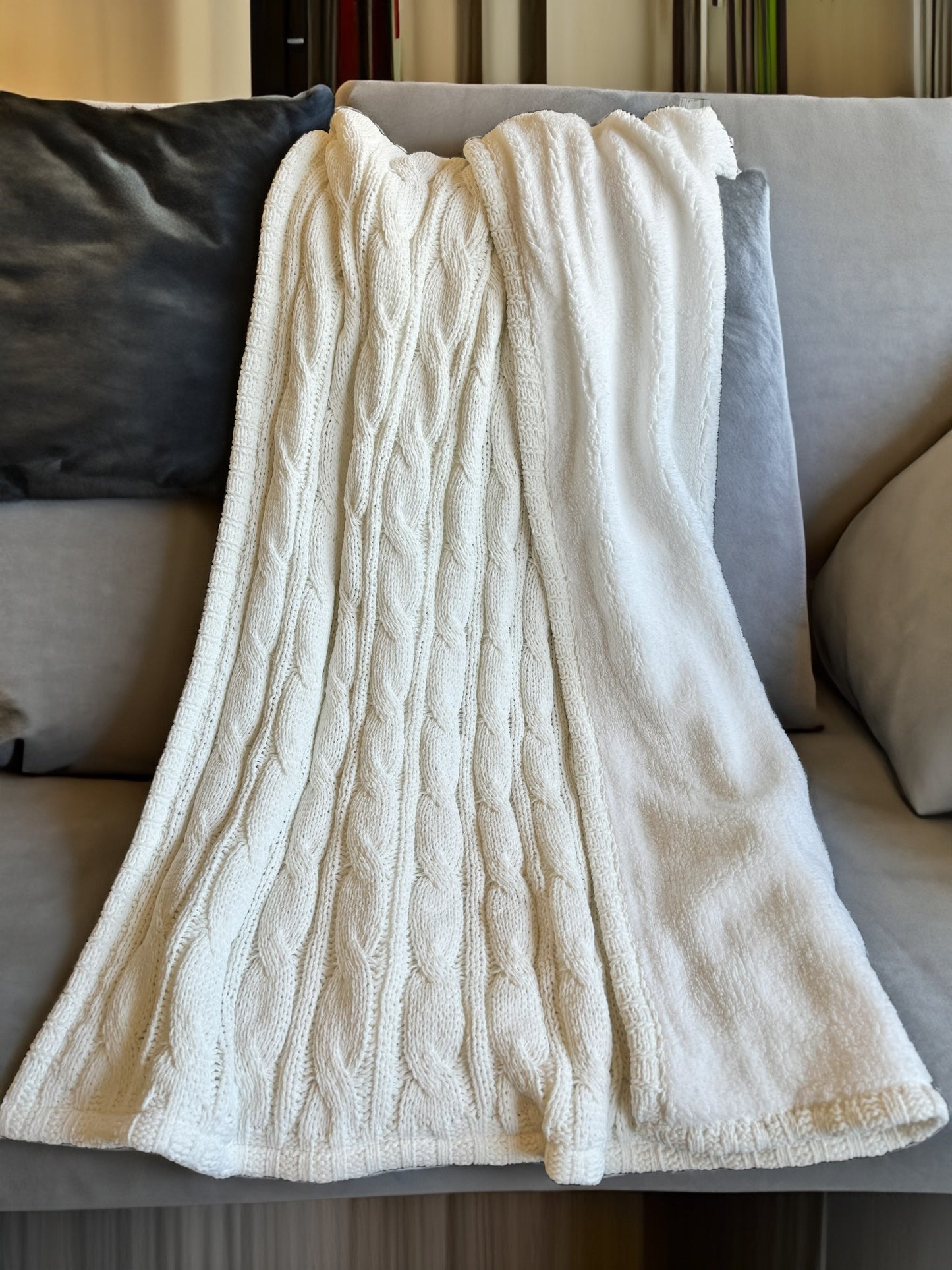 Sweater Cable Throw