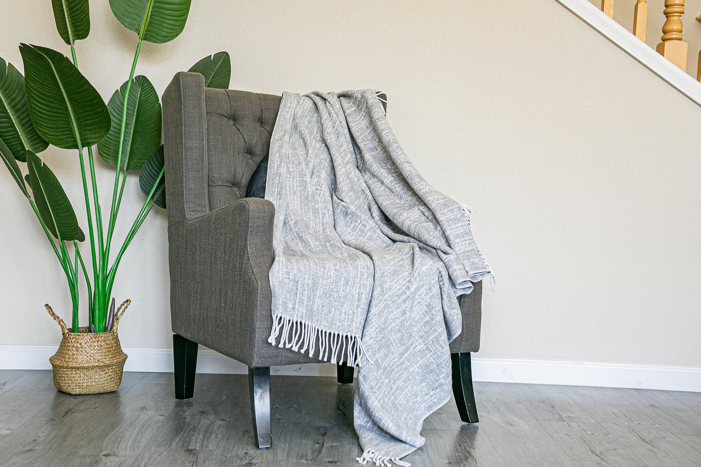 Spanish Cotton Blend Throw with fringes 60"x70"