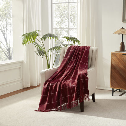Cashmere-Like Throw (Windowpane) 50x60"
